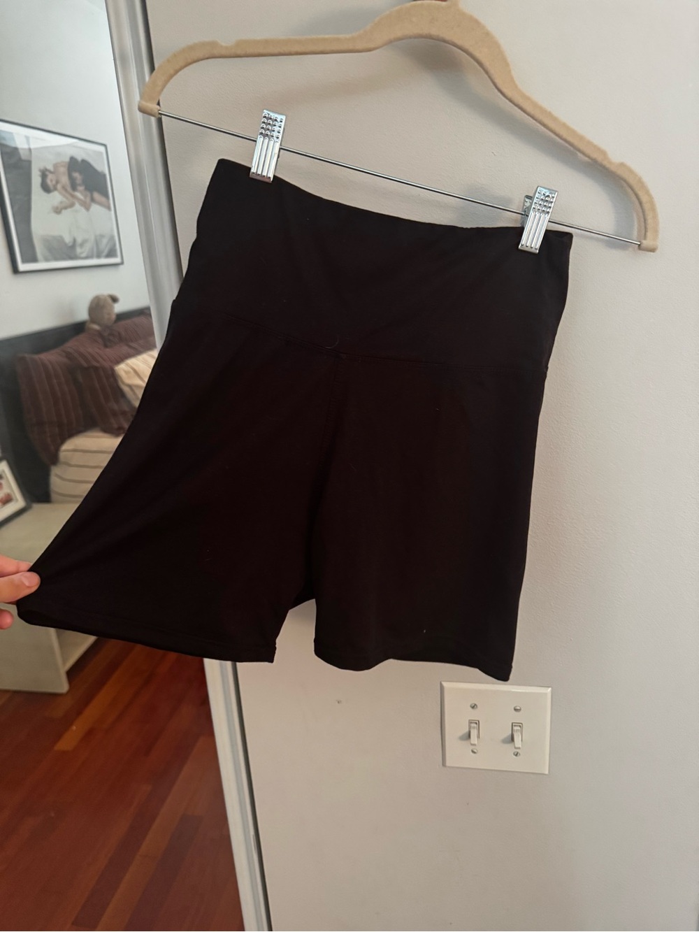 BUNDLE OF 3 biker yoga shorts - mauve, black and navy - Picture 11 of 11